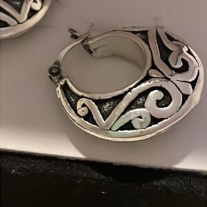 Elegant Silver Hoop Earrings